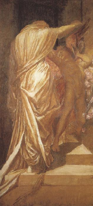 george frederic watts,o.m.,r.a. A Study for Love and Death (mk37) China oil painting art